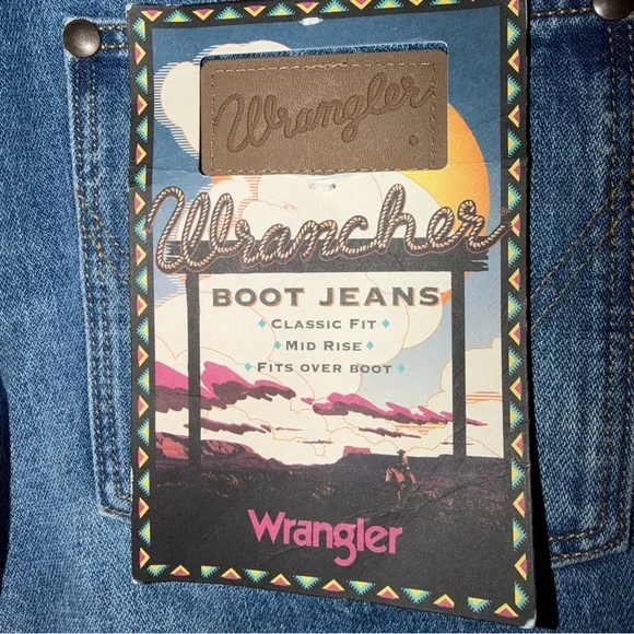 Wrangler Women's Boot Cut Jeans - Blue - Picture 5 of 6